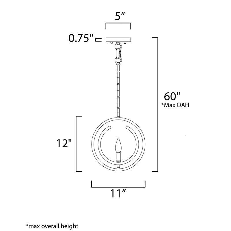 Maxim 12500BKGLD Clip-Flush Mount, Black