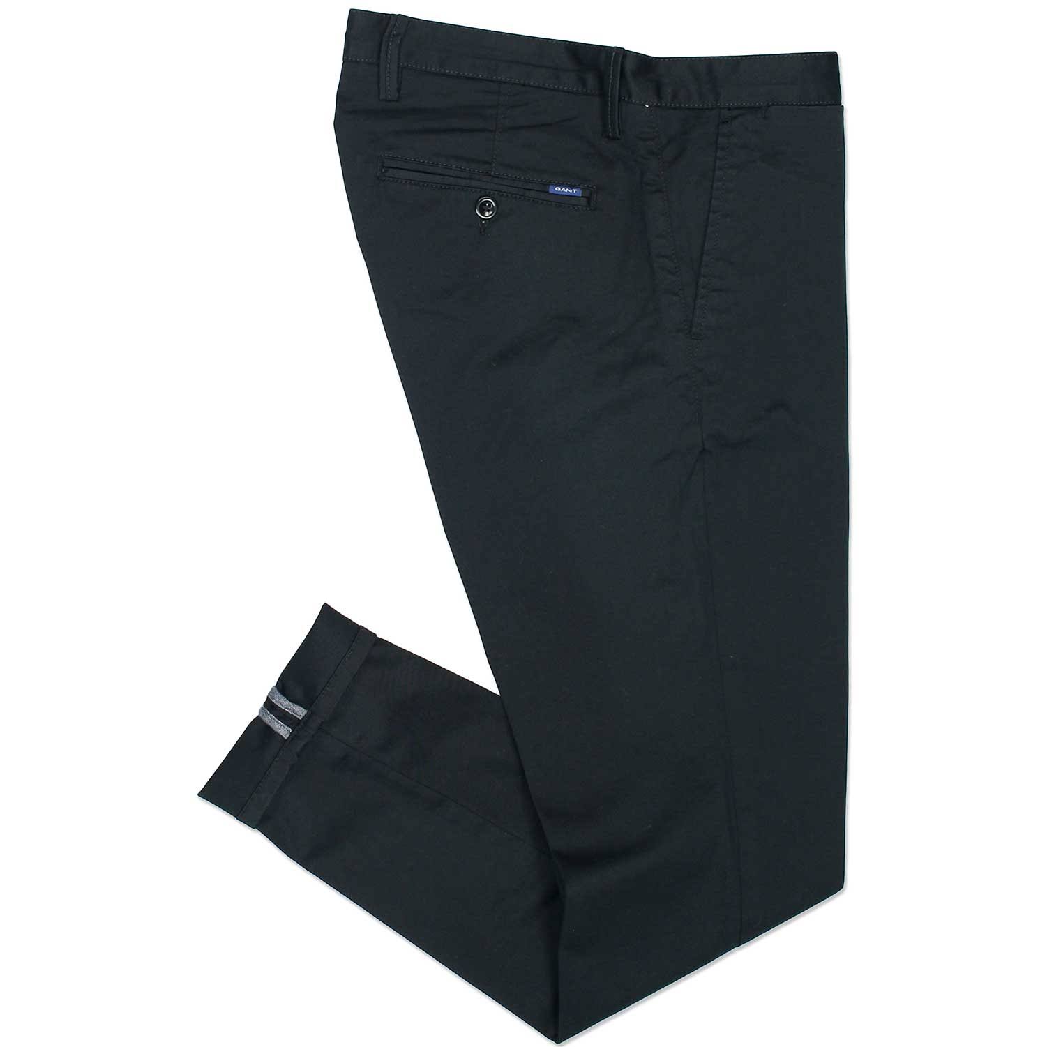 Gant Slim Fit Twill Chinos, Black