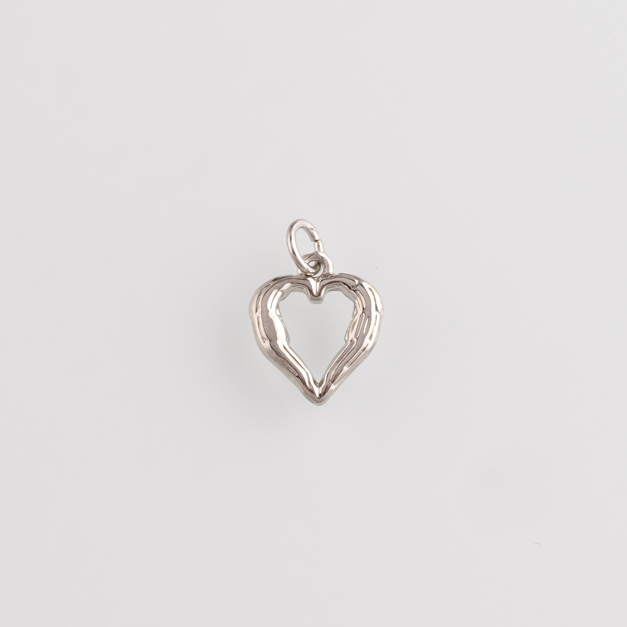 18K Gold Filled Heart Pendant,Heart Charm Earrings Necklace for DIY Jewelry Making Supply