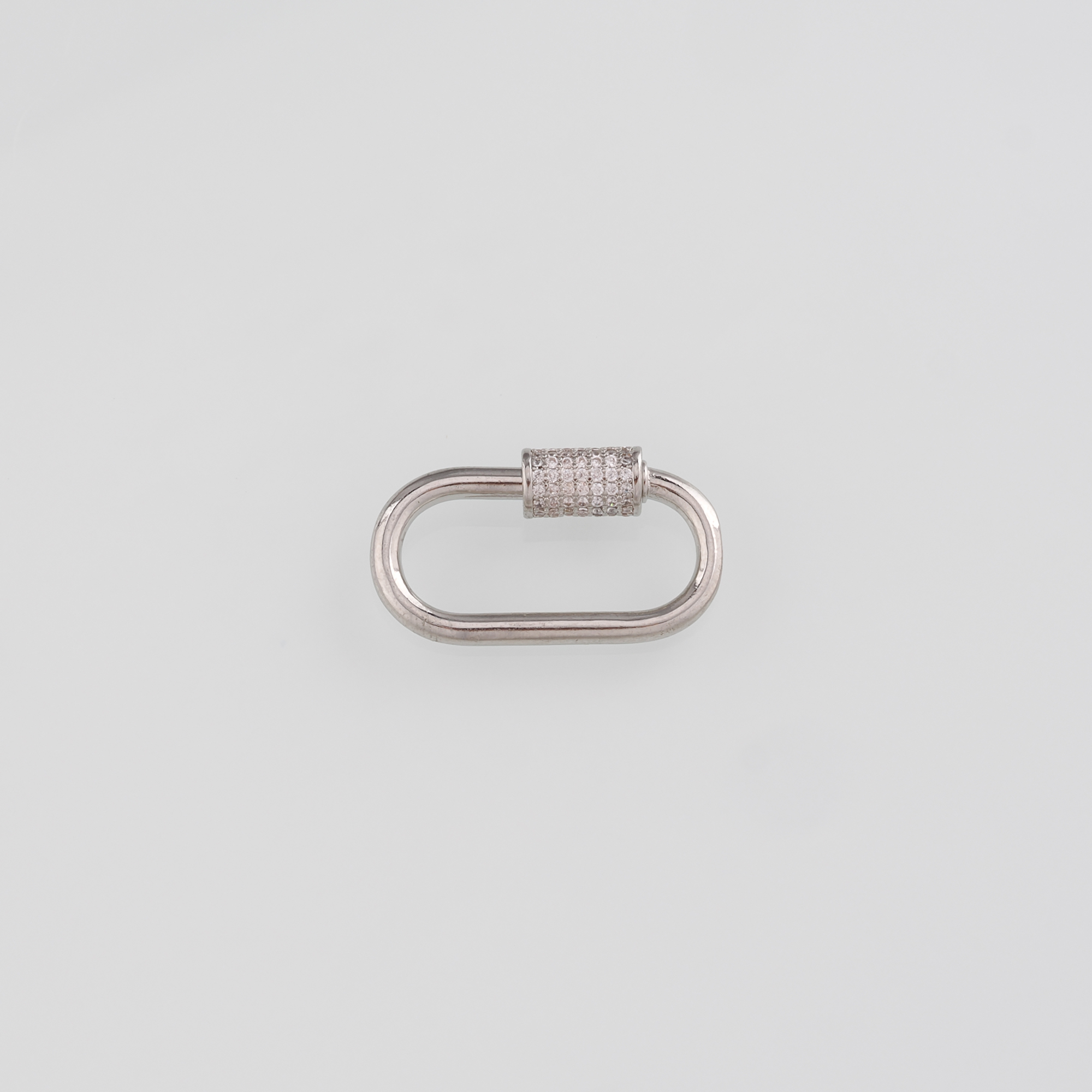 18K Gold Filled Oval Carabiner Clips,Dainty Oval Screw Clasp Lock for DIY Jewelry Finding Necklace Bracelet