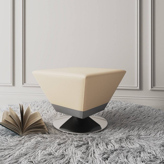 Diamond Swivel Ottoman Manhattan Comfort