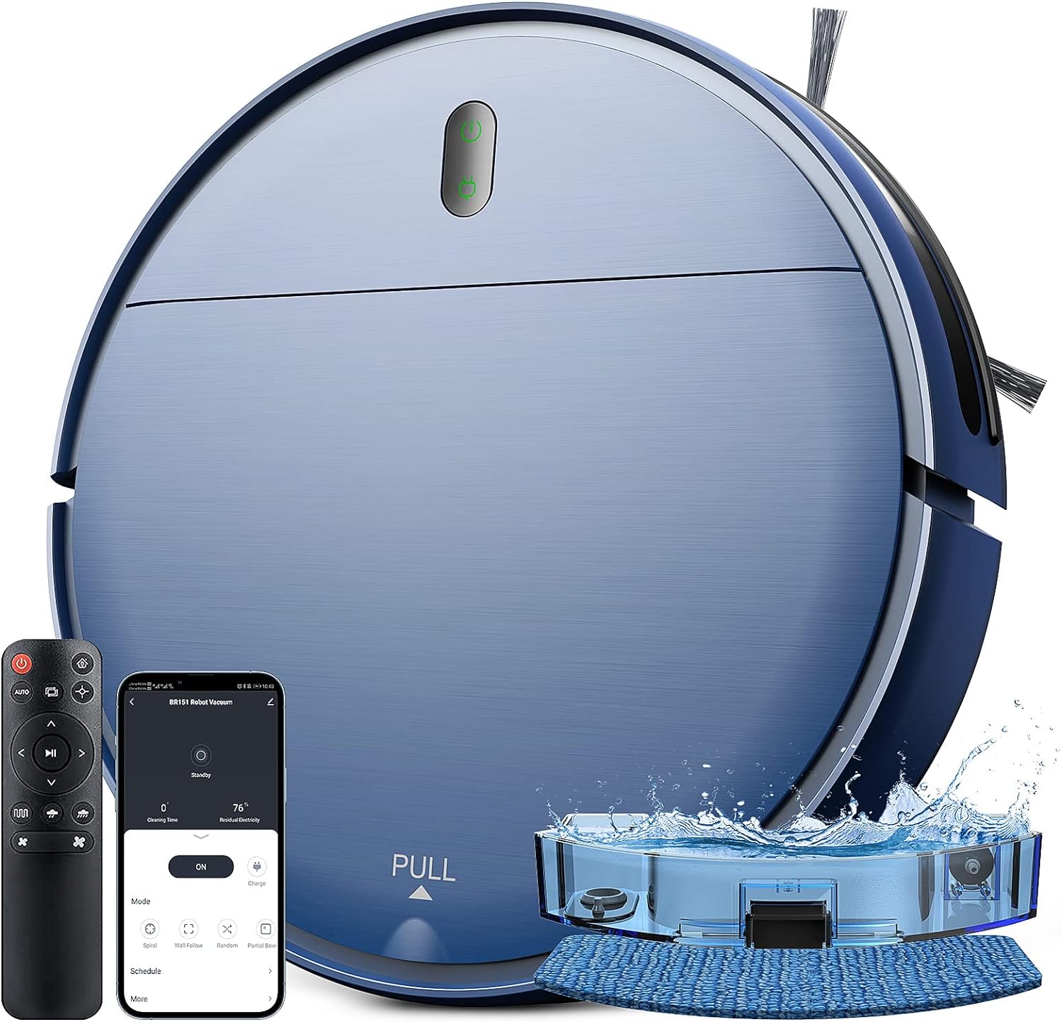 Sweeping robot and mop combo, self-charging, slim
