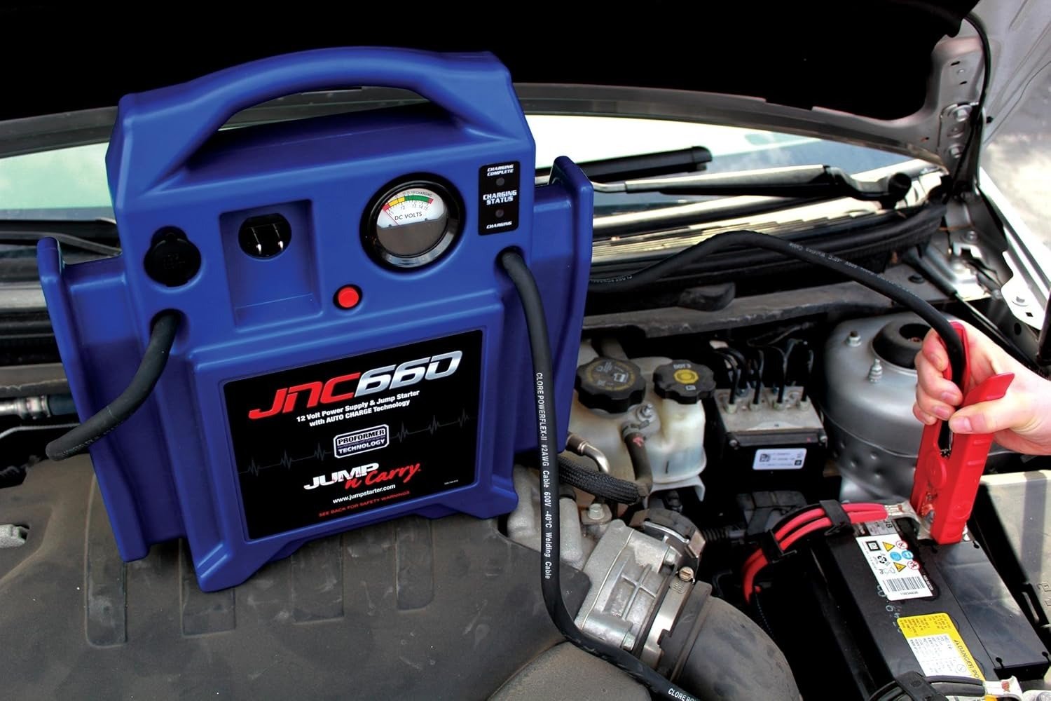 1700 Peak Amp 12 Volt Jump Starter , Blue