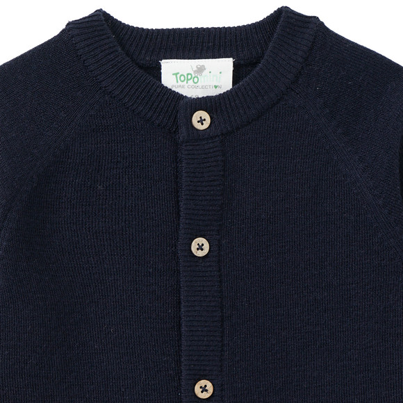 Topomini Pure Collection Newborn Woll-Overall unifarben