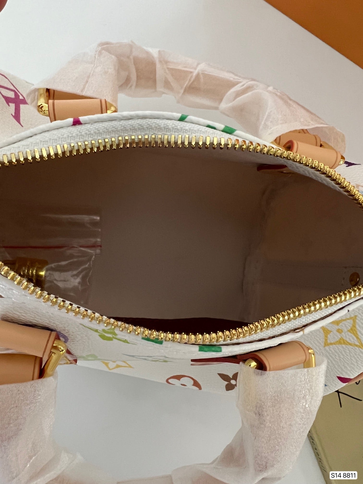 Louis Vuitton X Takashi Murakami Monogram Blanc White Multicolor Mini Speedy 20Cm