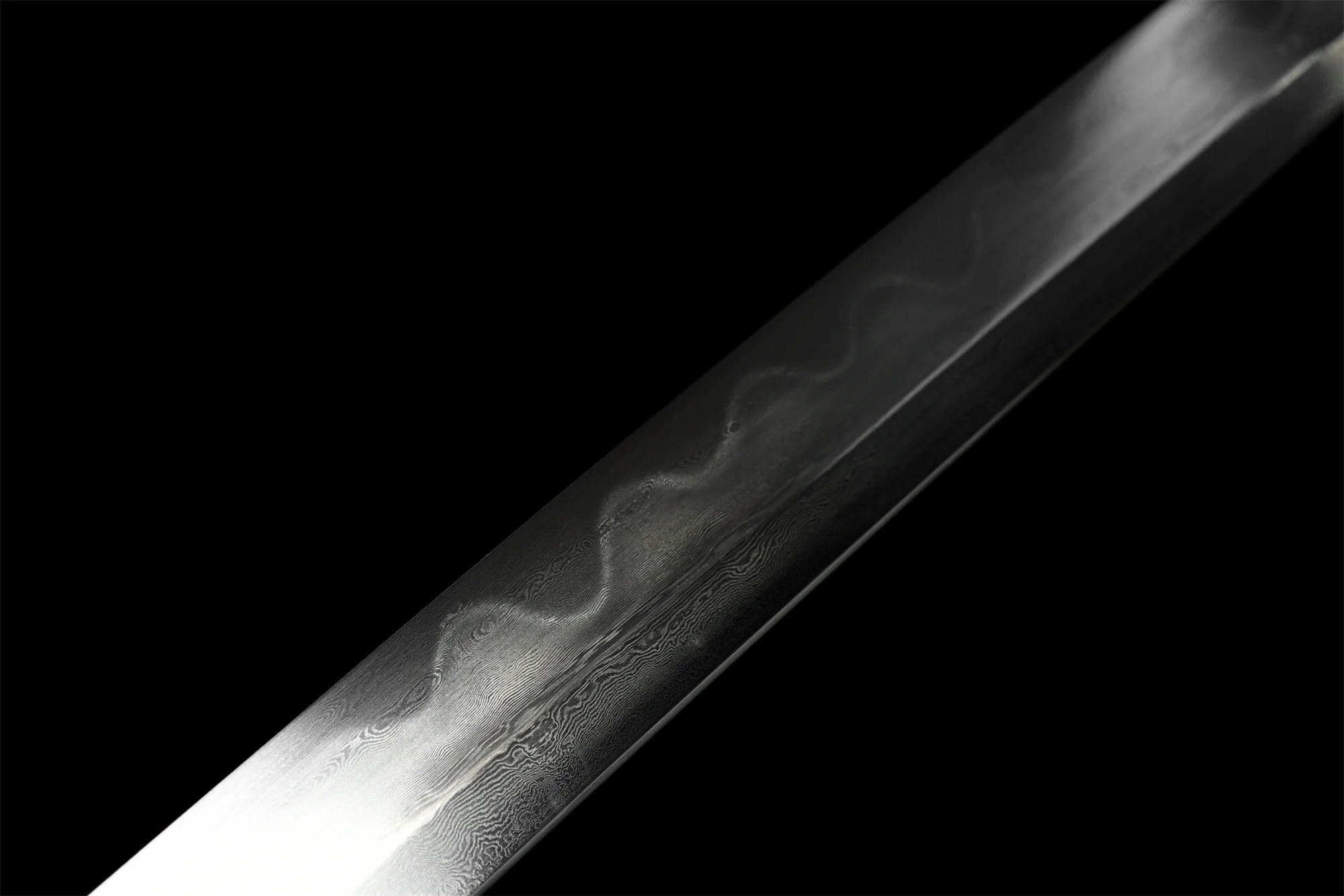 Folding Steel Katana – Clay Tempered, Golden-Brown, Full Tang