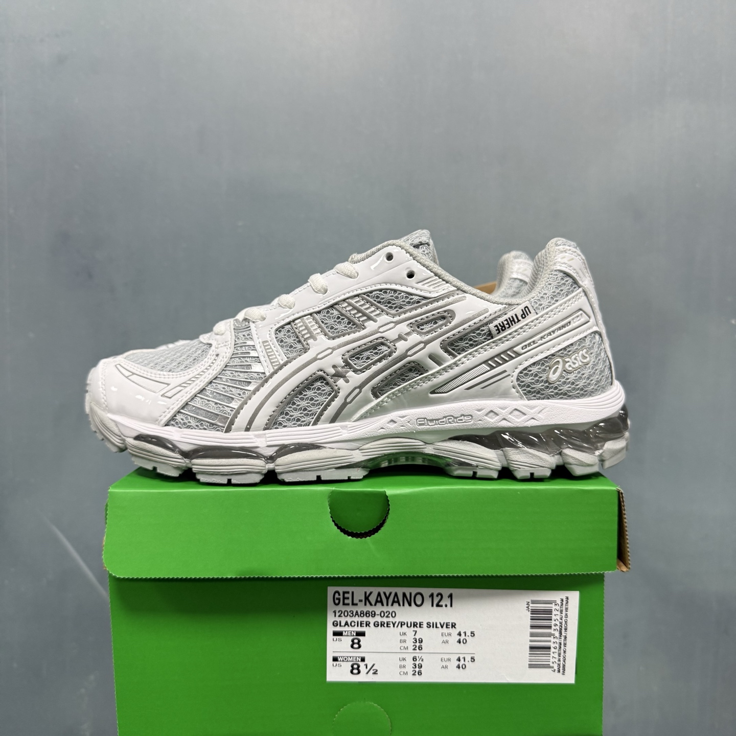 ASICS GEL-KAYANO 12.1 Running Shoes Glacier Grey/Pure Silver