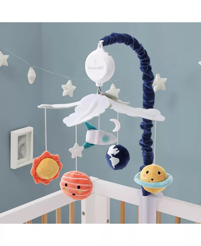 The Peanutshell Spectacular Space Baby Musical Crib Mobile, 12 Lullabies
