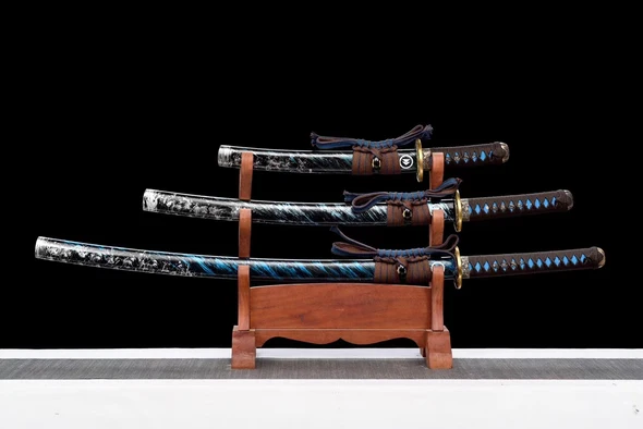 Xuan Ying Katana Set, Katana, Wakizashi, and Tanto Sword,Japanese Samurai Sword,Real Katana,Handmade sword,9260 spring steel