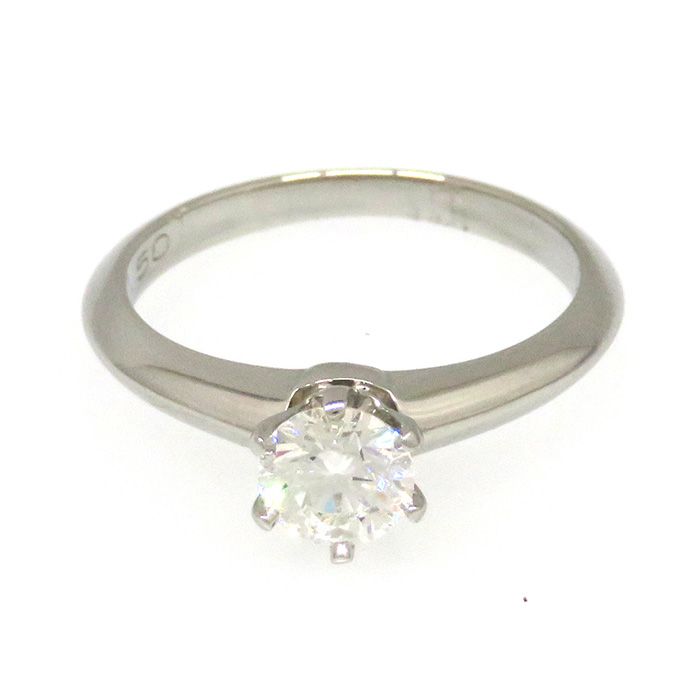 Tiffany & Co. Solitaire Diamond Ring Platinum