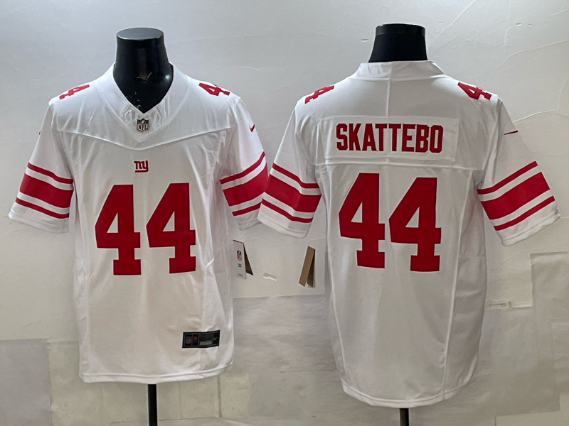 Men's New York Giants Cam Skattebo #44 White Game Jersey