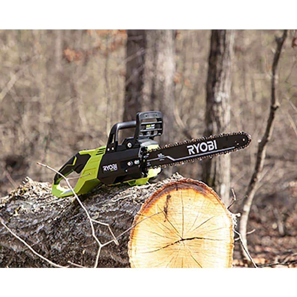 40V HP Brushless 18 in. Battery Chainsaw with 5.0 Ah Battery and Charger RY40580