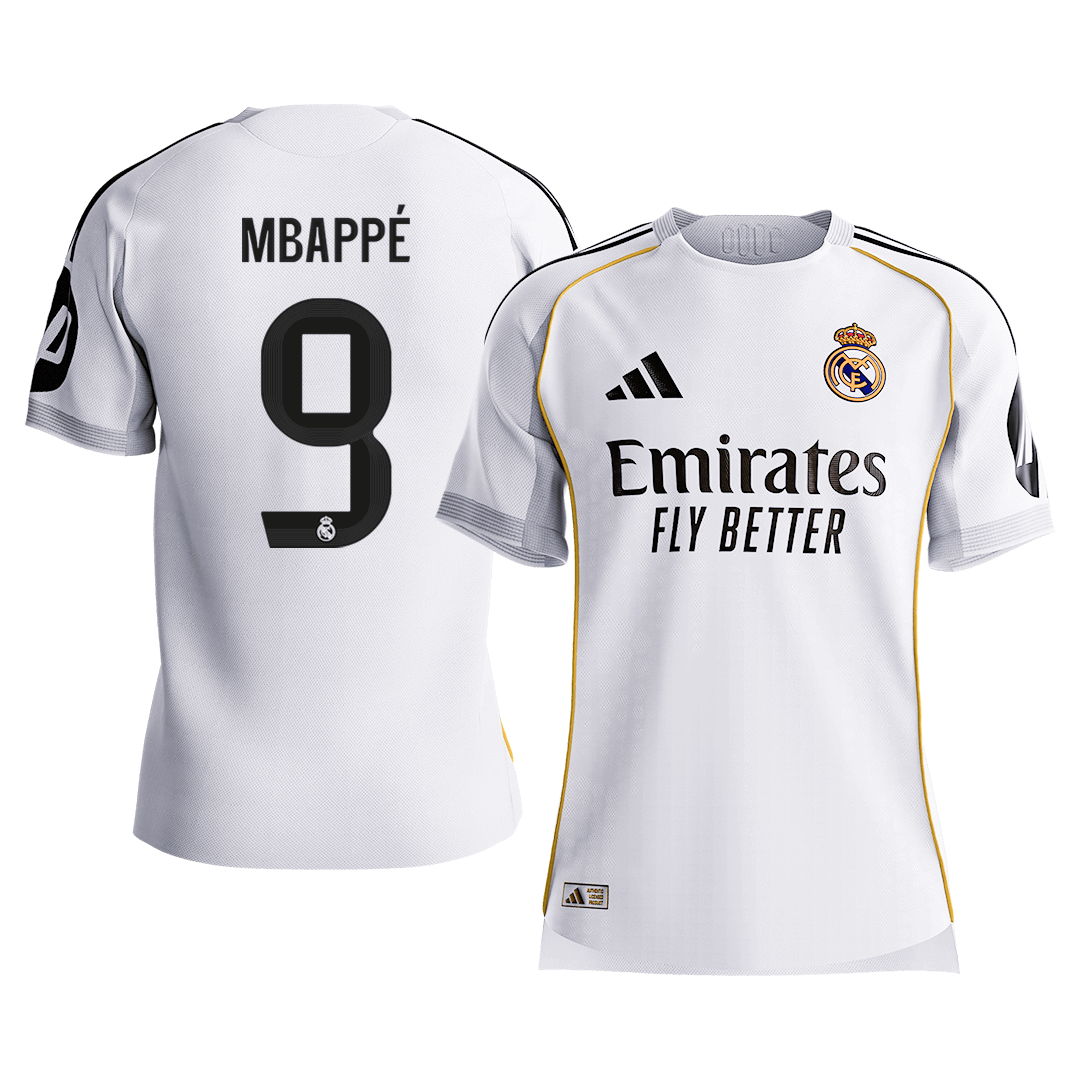 MBAPPÉ #9 Real Madrid Home Player Version Jersey 2025/26