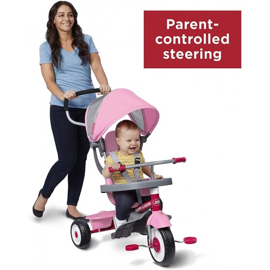 4-in-1 Stroll ‘N Trike Pink, 19.88″ x 35.04″ x 40.75″