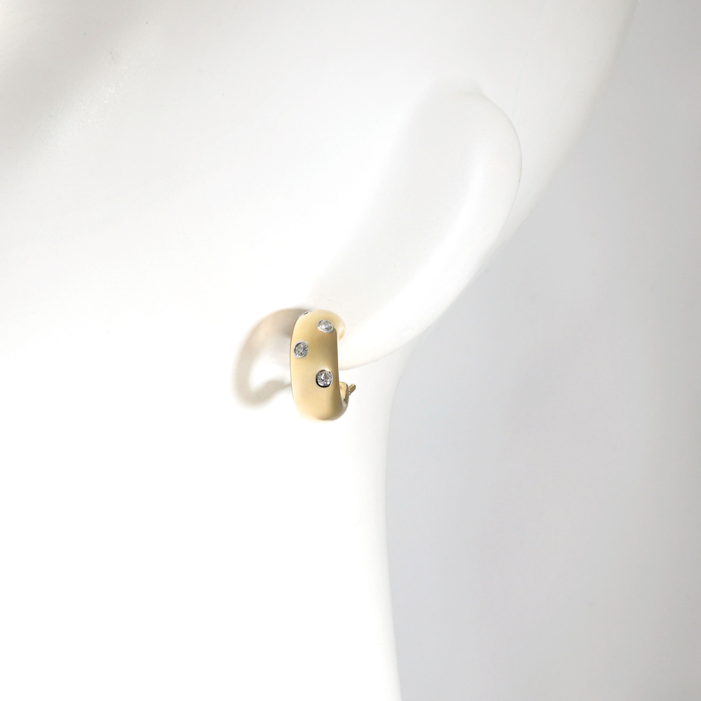 Tiffany & Co. Dots Earrings Platinum & 18K Yellow Gold Diamond