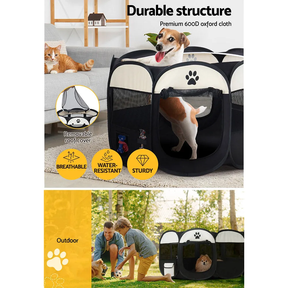 Pet Pet Dog Playpen Enclosure Crate 8 Panel Play Pen Tent Bag Puppy Fence 2XL