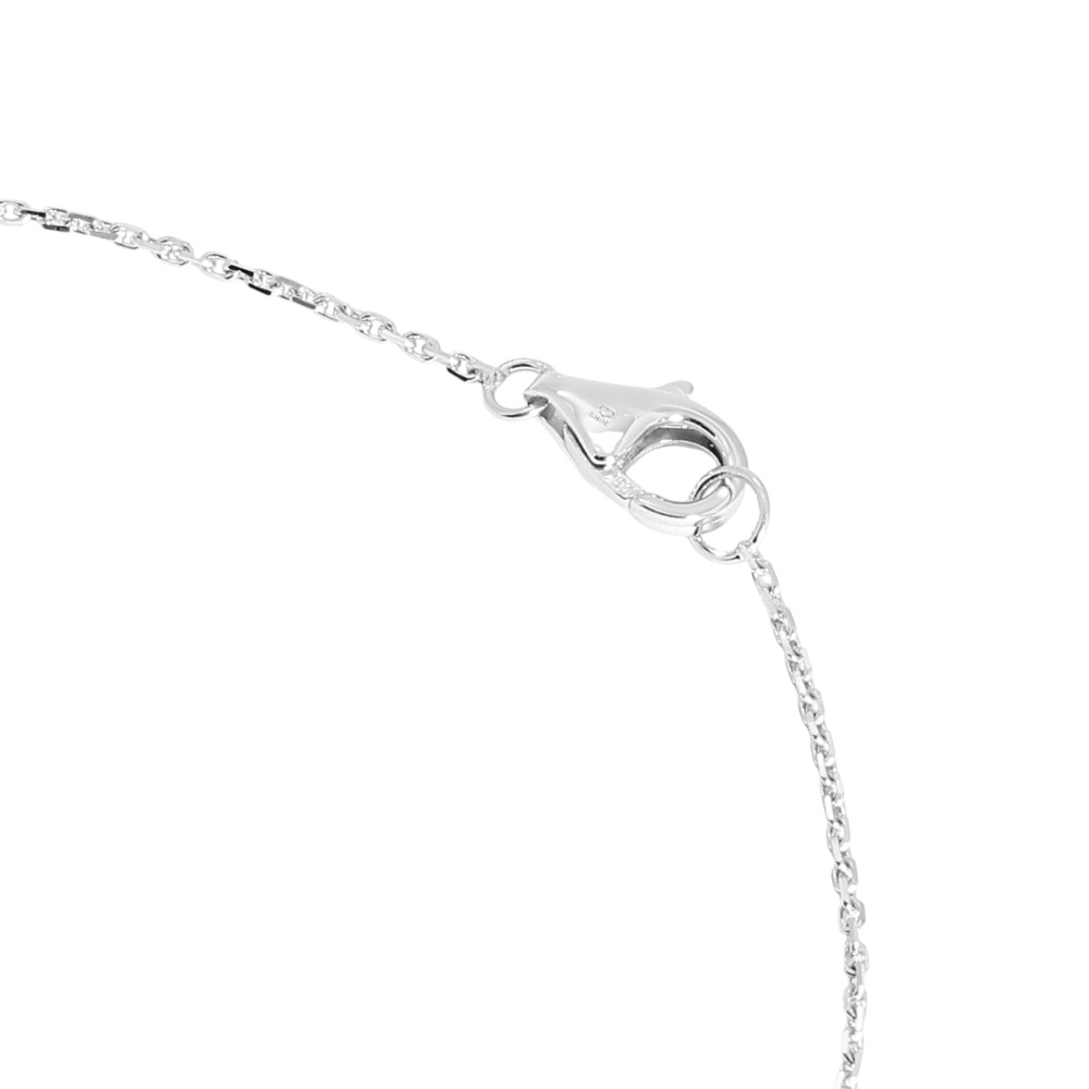 Cartier Trinity Necklace 18K White Gold & Ceramic Diamond B3045500