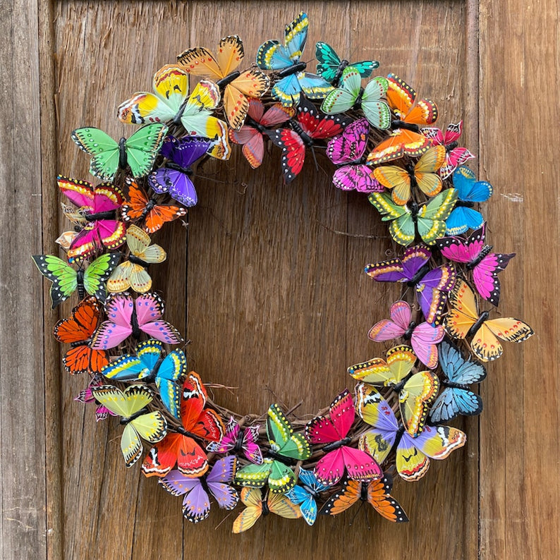 Beautiful Butterflies for Spring Door Decor