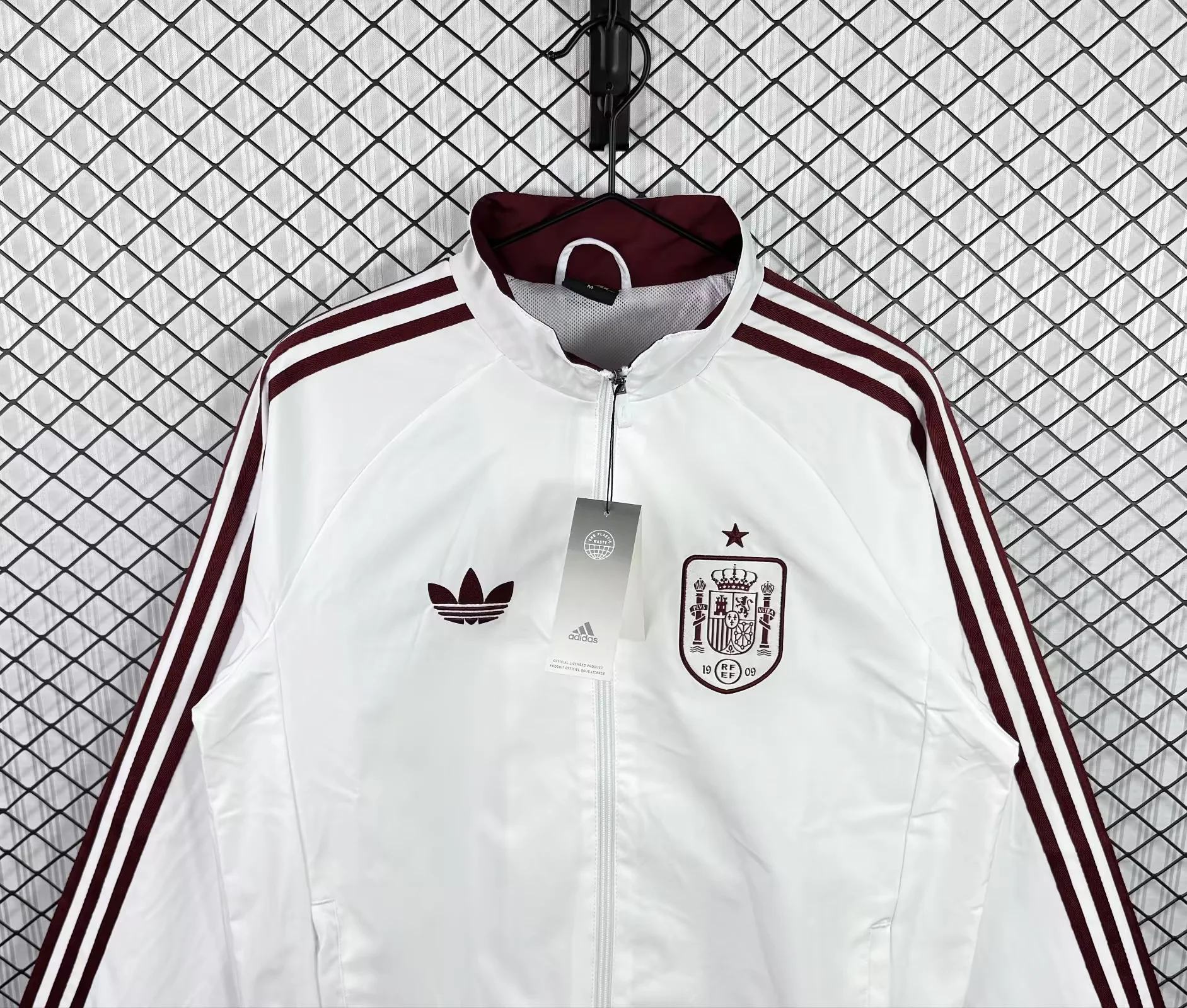 Spain White Windbreaker