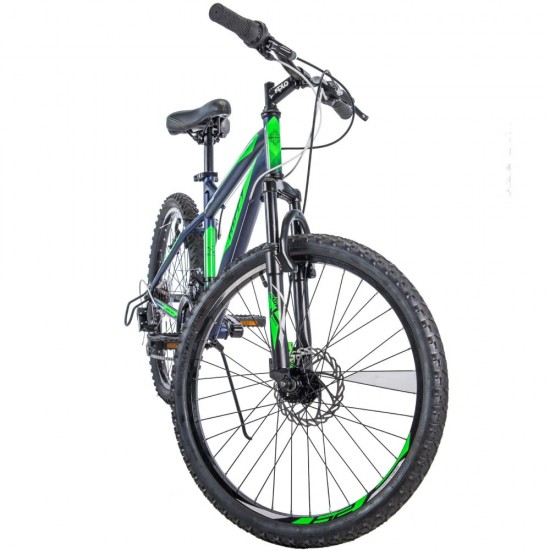 24″ Nighthawk Boys’ Mountain Bike, Blue/Green