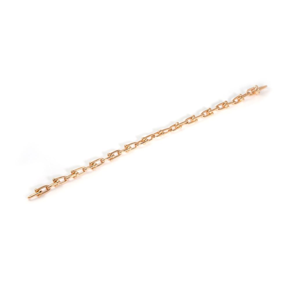 Tiffany & Co. Hardware Link Bracelet 18K Rose Gold 60153080