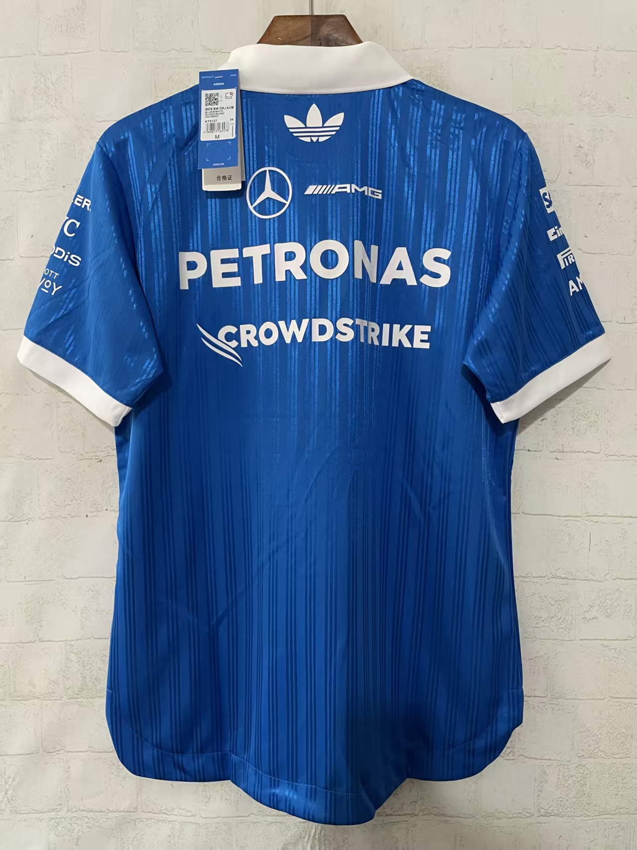 2026 F1 Polo Mercedes Blue S-5XL Player Version