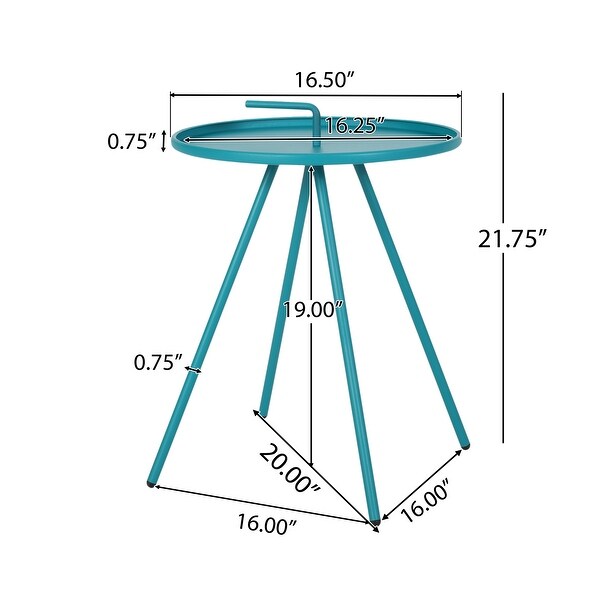Durable Side Table Modern Style with Straight Legs and Clean Lines 20.00