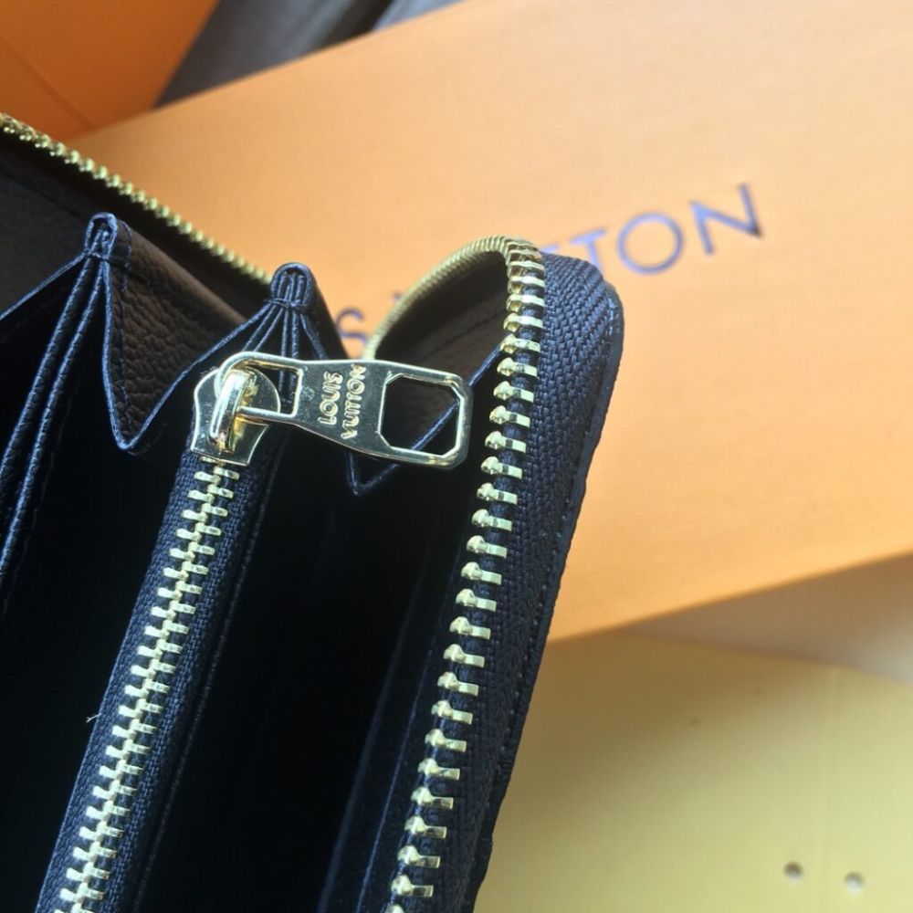 Louis Vuitton Zippy Wallet Monogram Black 7.5 Inches M61864