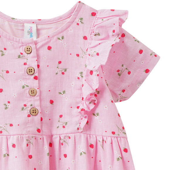 Topomini Baby Kleid mit Erdbeer-Print allover