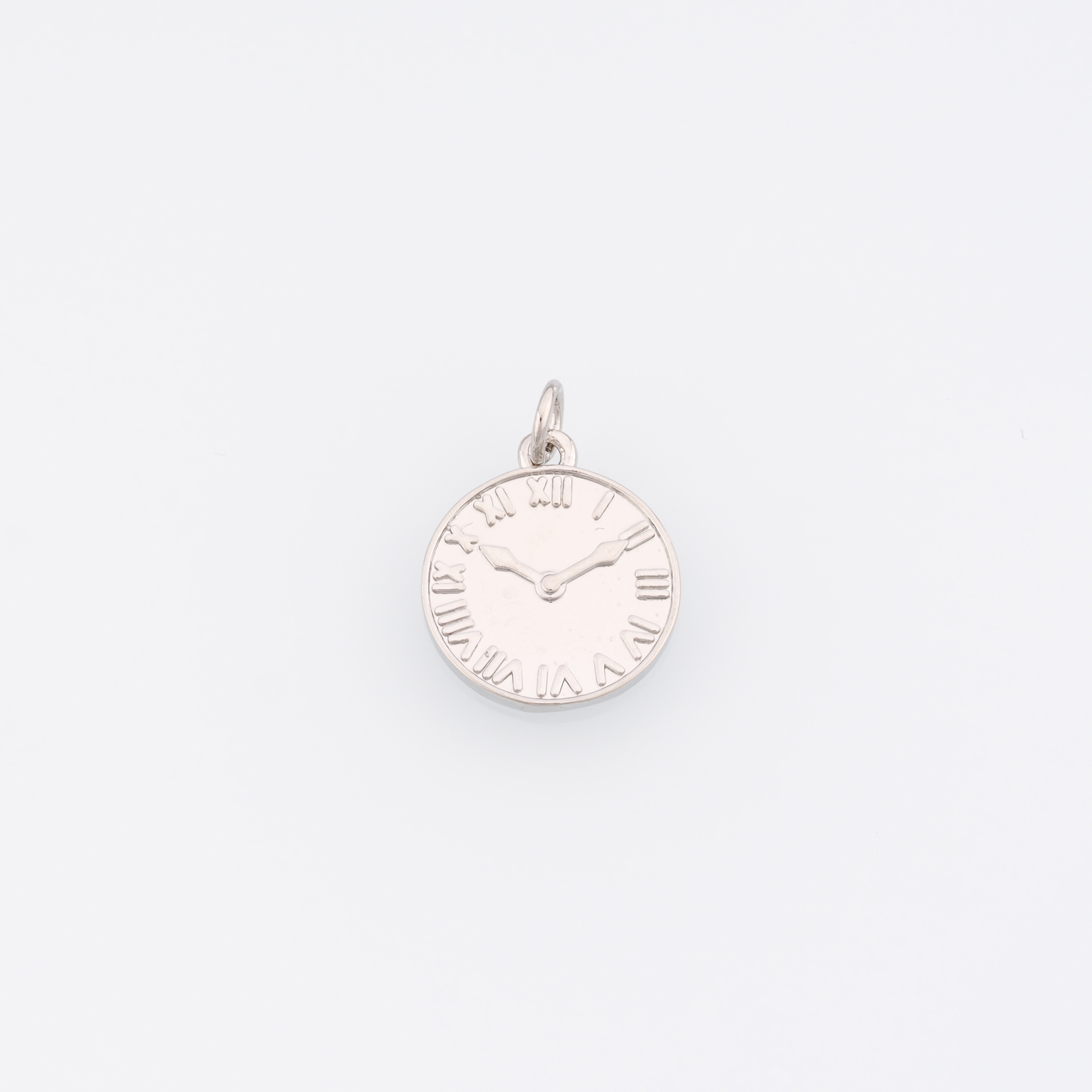 18K Gold Filled Clock Pendant,Dainty Clock Charm Earrings Necklace for DIY Jewelry Making Supply