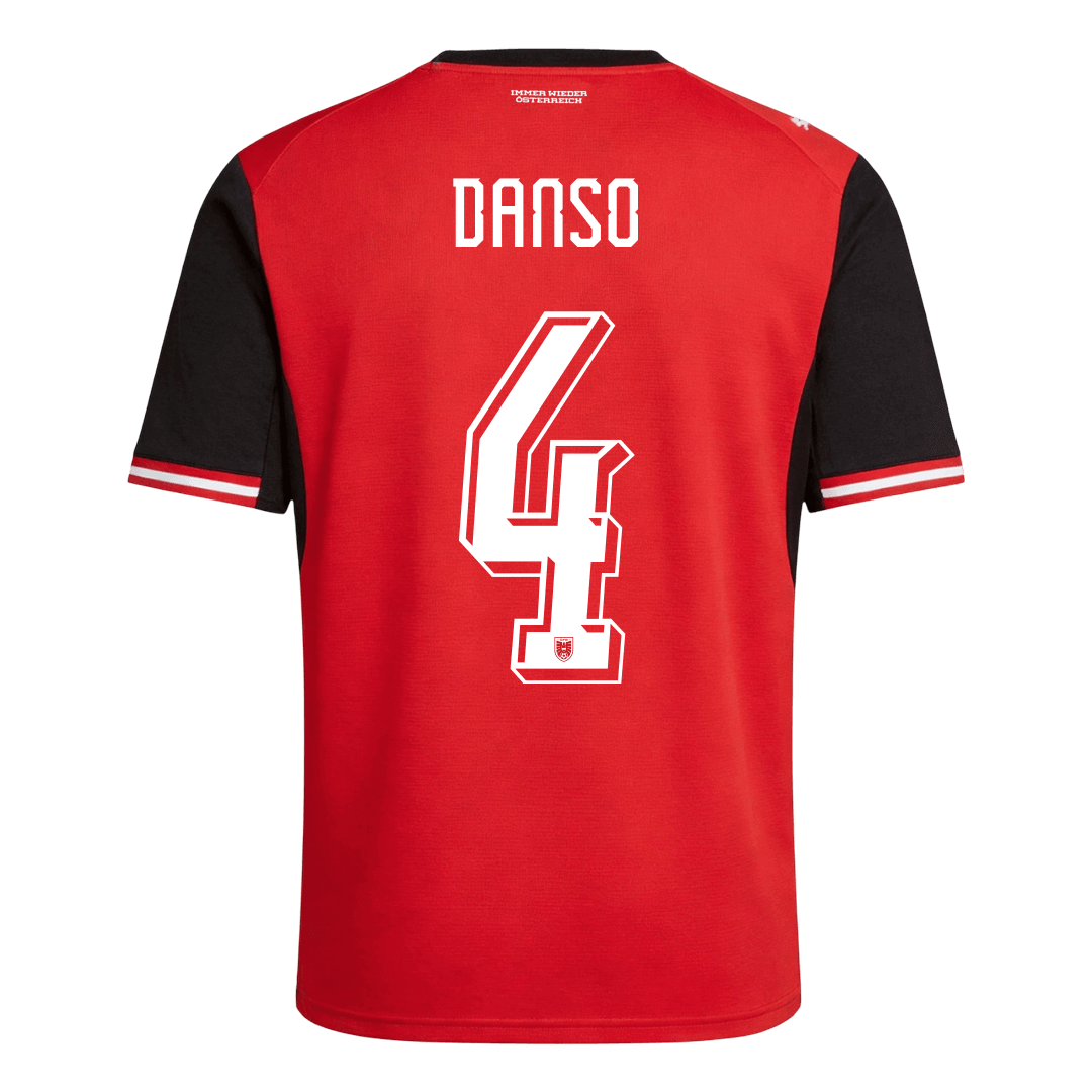 DANSO #4 Austria Home Soccer Jersey World Cup 2026