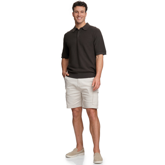 Jonas Nielsen Herren Strick-Poloshirt aus Baumwolle