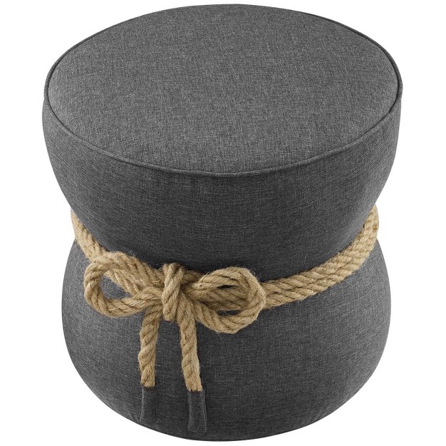 Beat Nautical Rope Upholstered Fabric Ottoman Modway