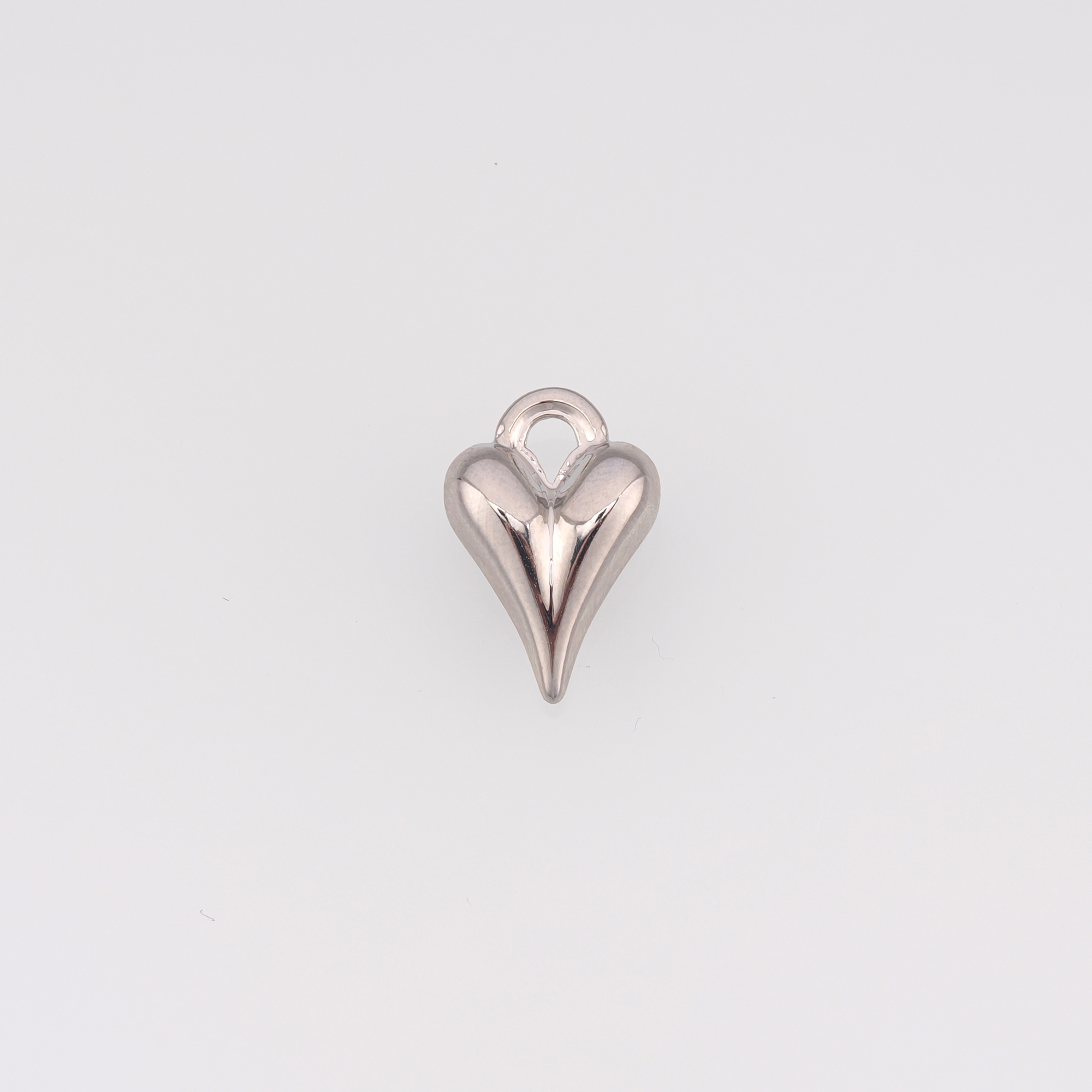 18K Gold Filled Heart Pendant,Dainty Heart Charm Earrings Necklace for DIY Jewelry Making Supply