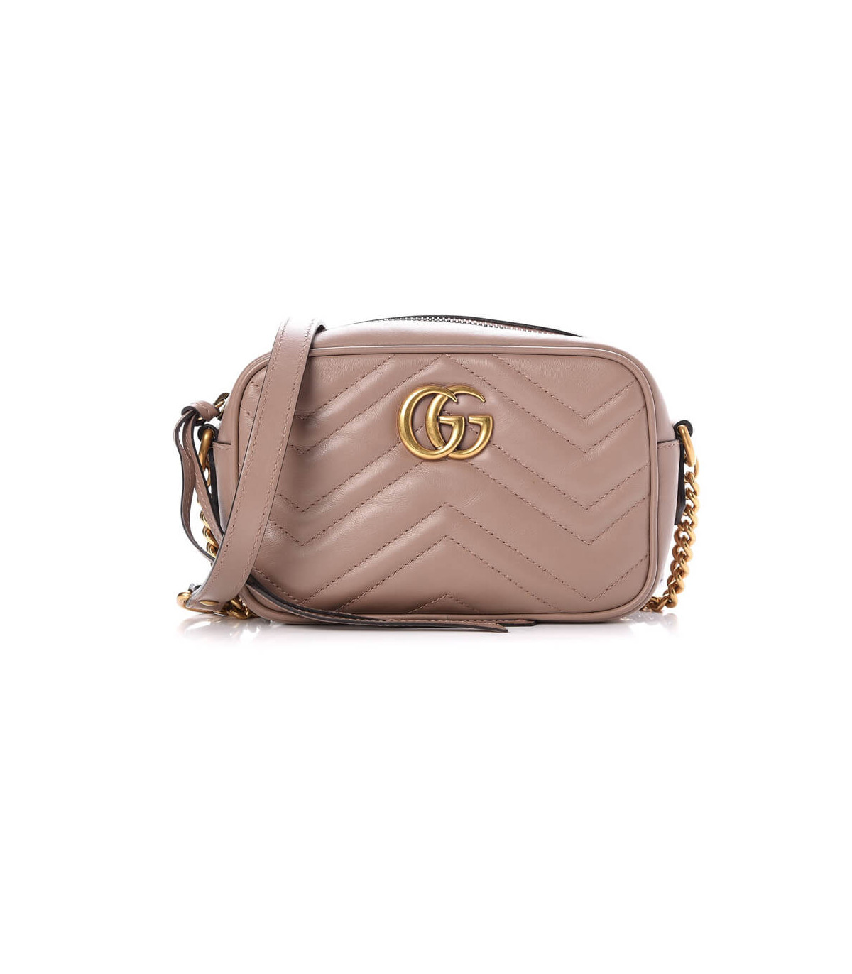 Gucci GG Marmont Matelasse Mini Bag Nude Pink