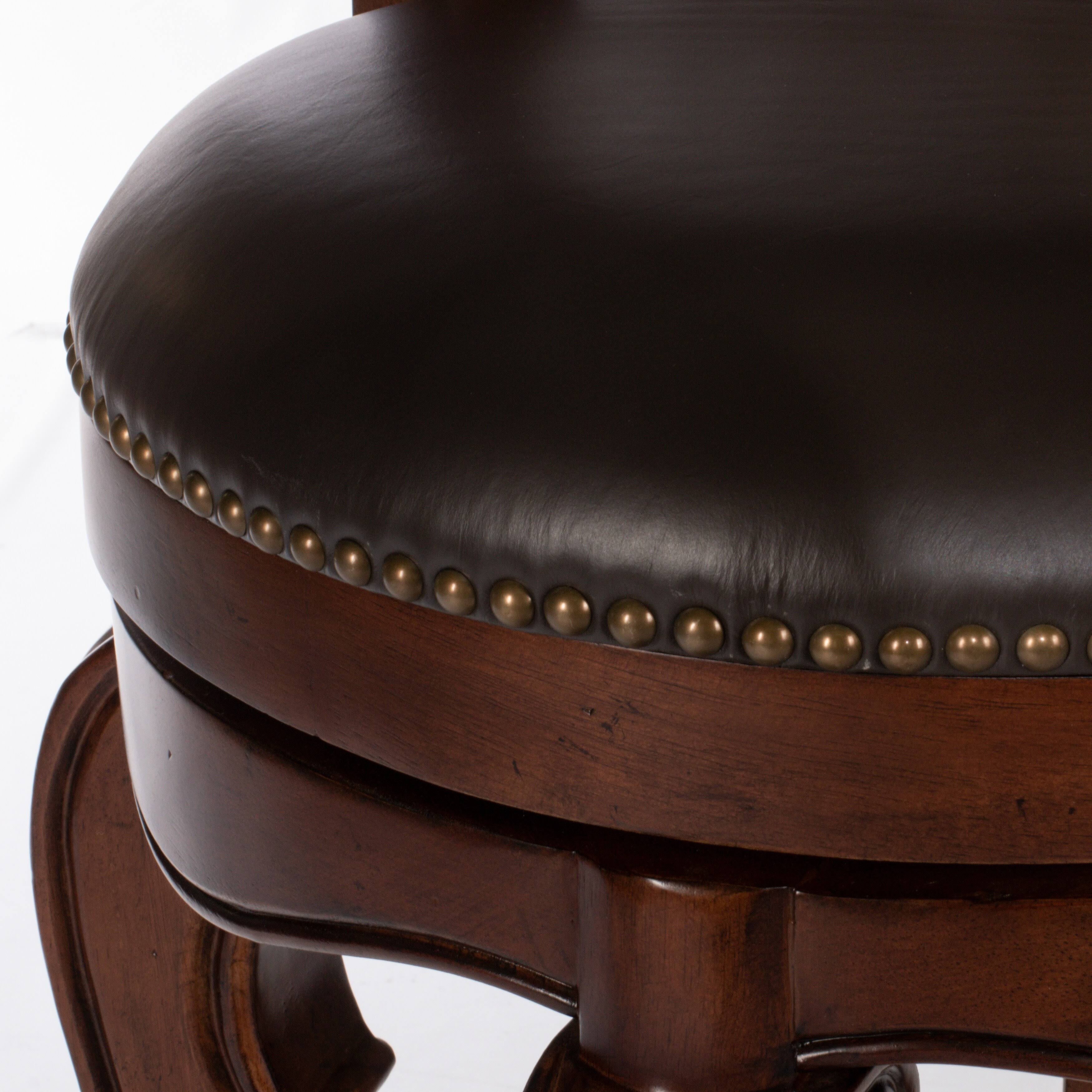 Hillsdale Furniture Burrell Swivel Counter Height Stool, Brown Cherry