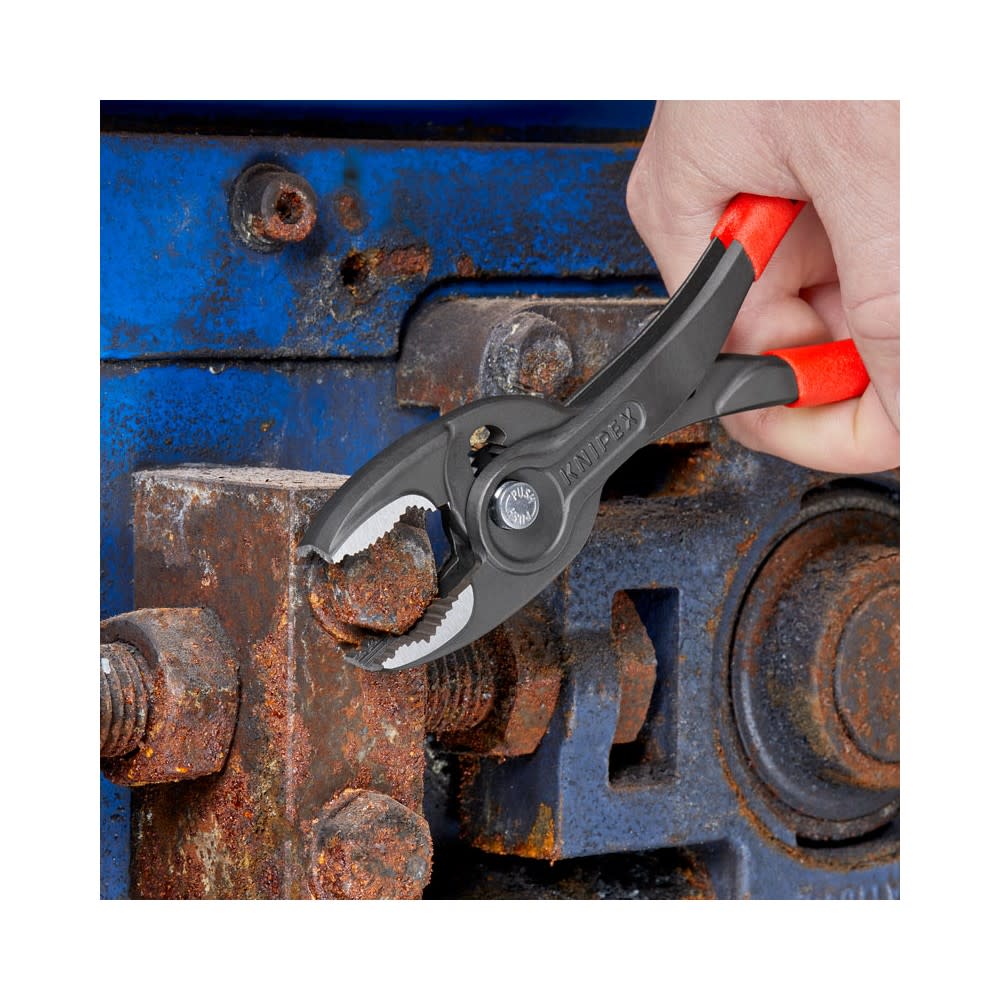 Knipex 8 In. TwinGrip Slip Joint Pliers with Dipped Handle