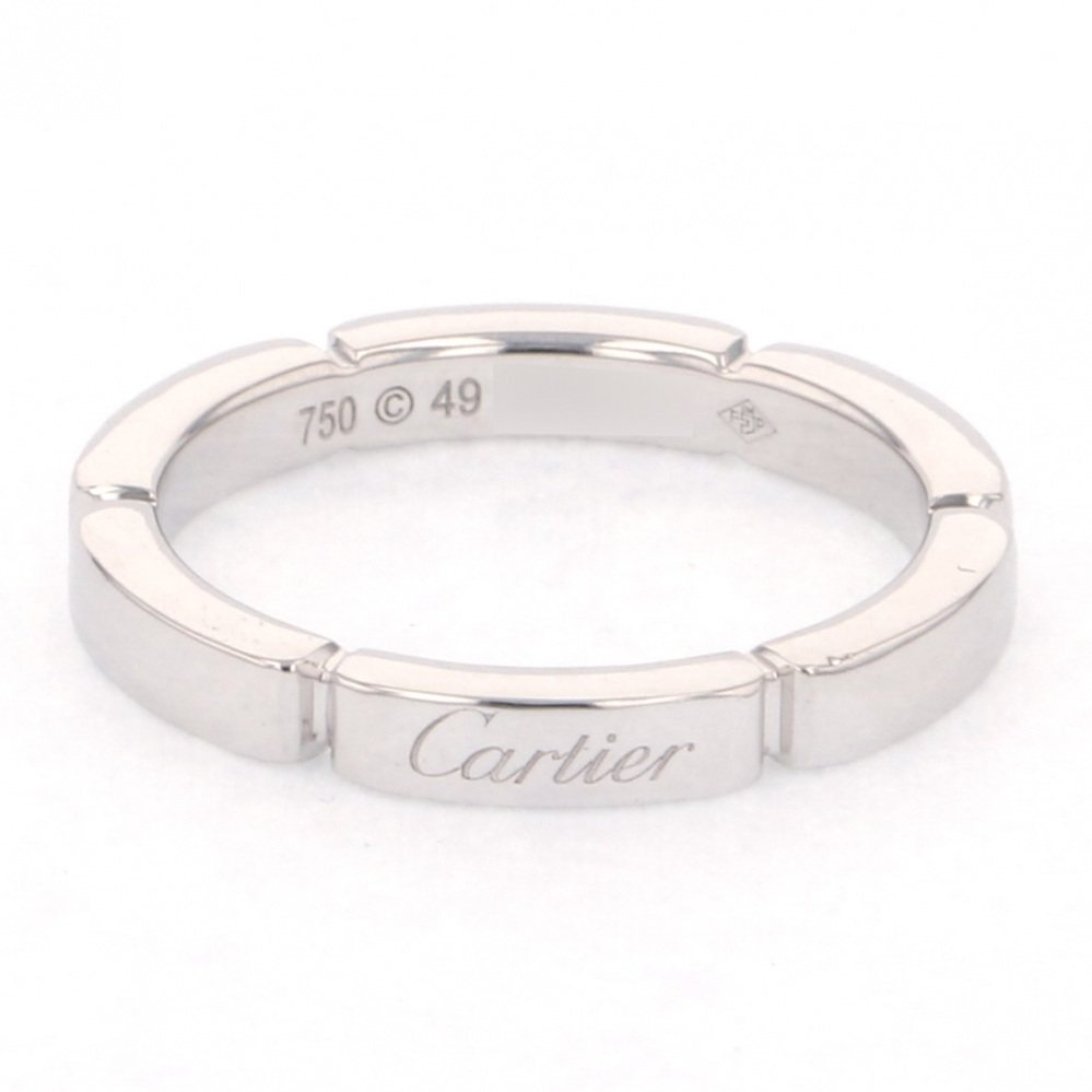 Cartier Mayon Pantale Ring 18K White Gold