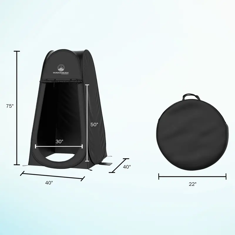 Portable Pop Up Pod- Instant Privacy, Shower and Changing Tent with Carry Bag by Wakeman Outdoors
