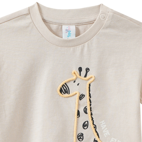Topomini Baby T-Shirt mit Giraffen-Motiv
