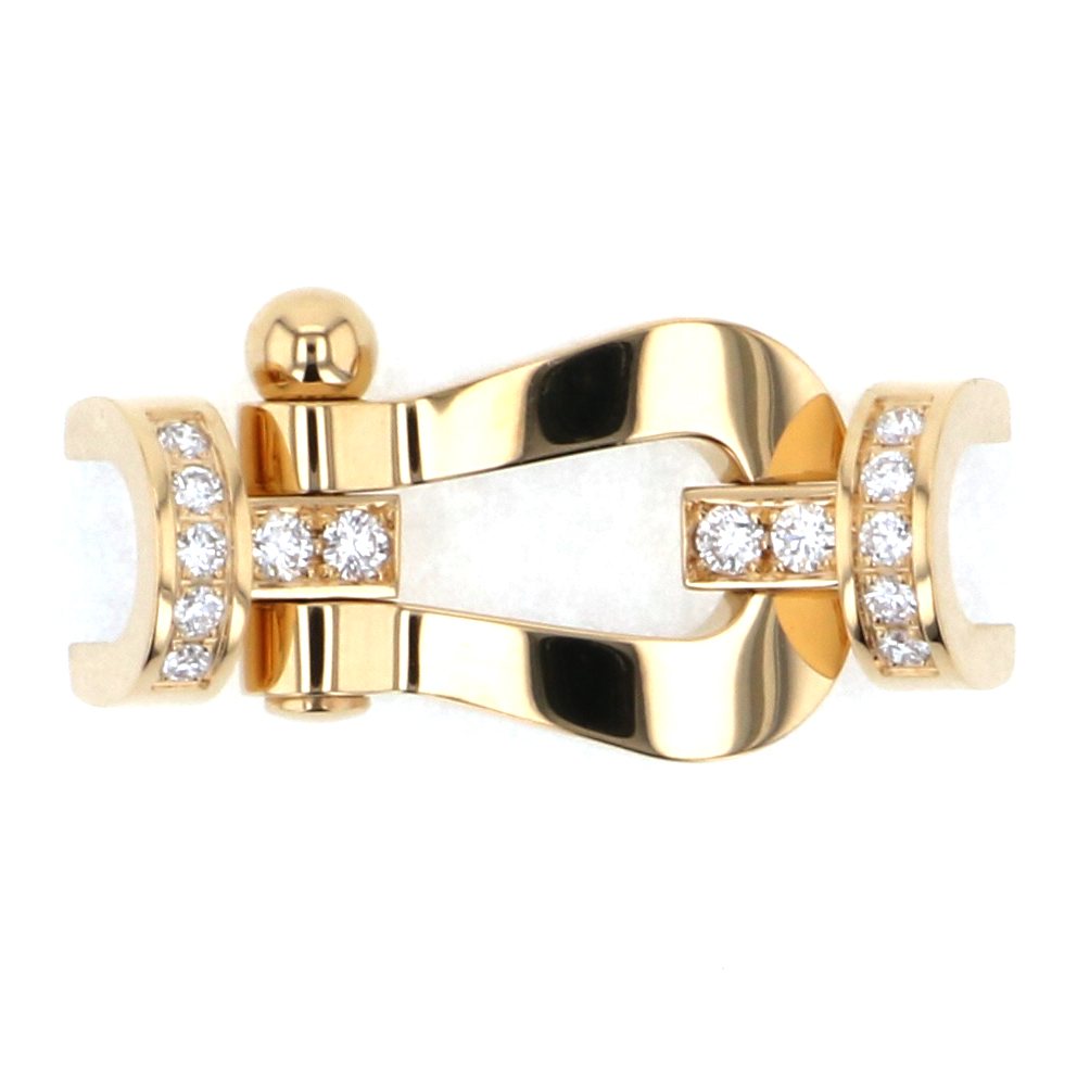 FRED Force 10 Lm Half Diamond Accessory 18K Yellow Gold 0B0028