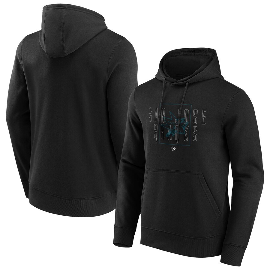 Men's San Jose Sharks Fanatics Branded Exoskeleton Hoodie - Black