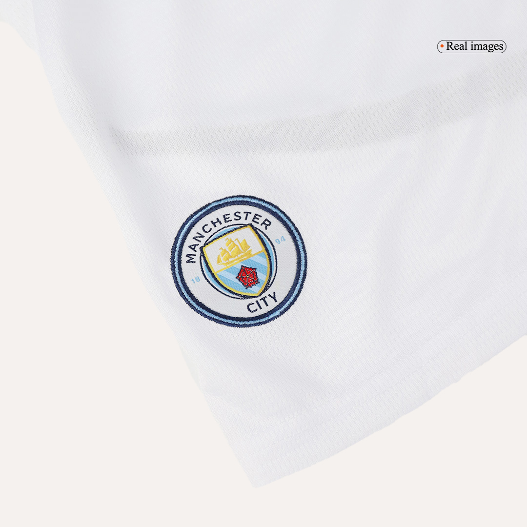 Manchester City Home Kids Soccer Jerseys Kit