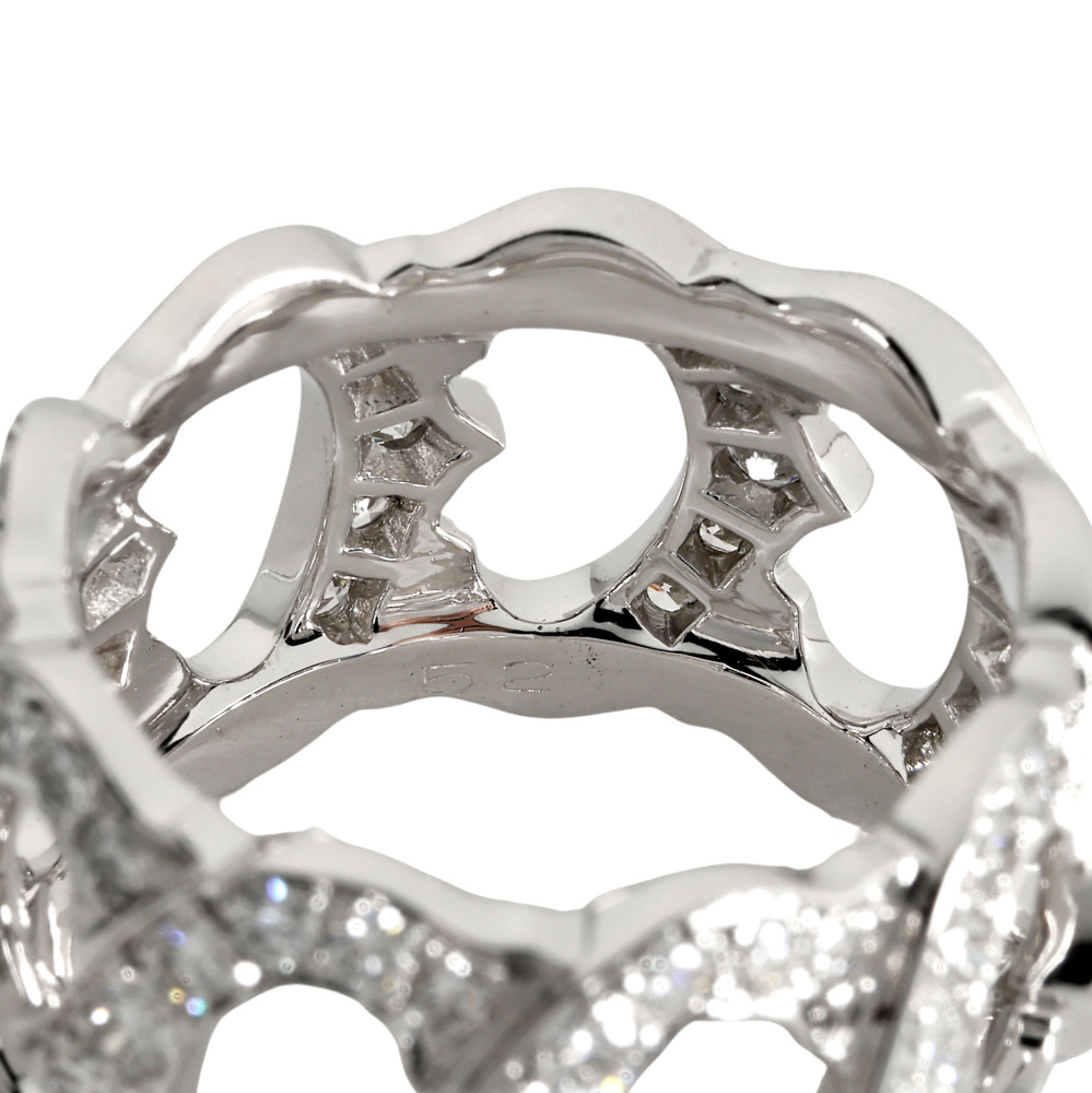 Cartier C Do Ring 18K White Gold Diamond