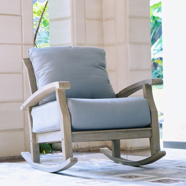 Leon 3piece Teak Patio Chat Set with Cushion by Havenside Home