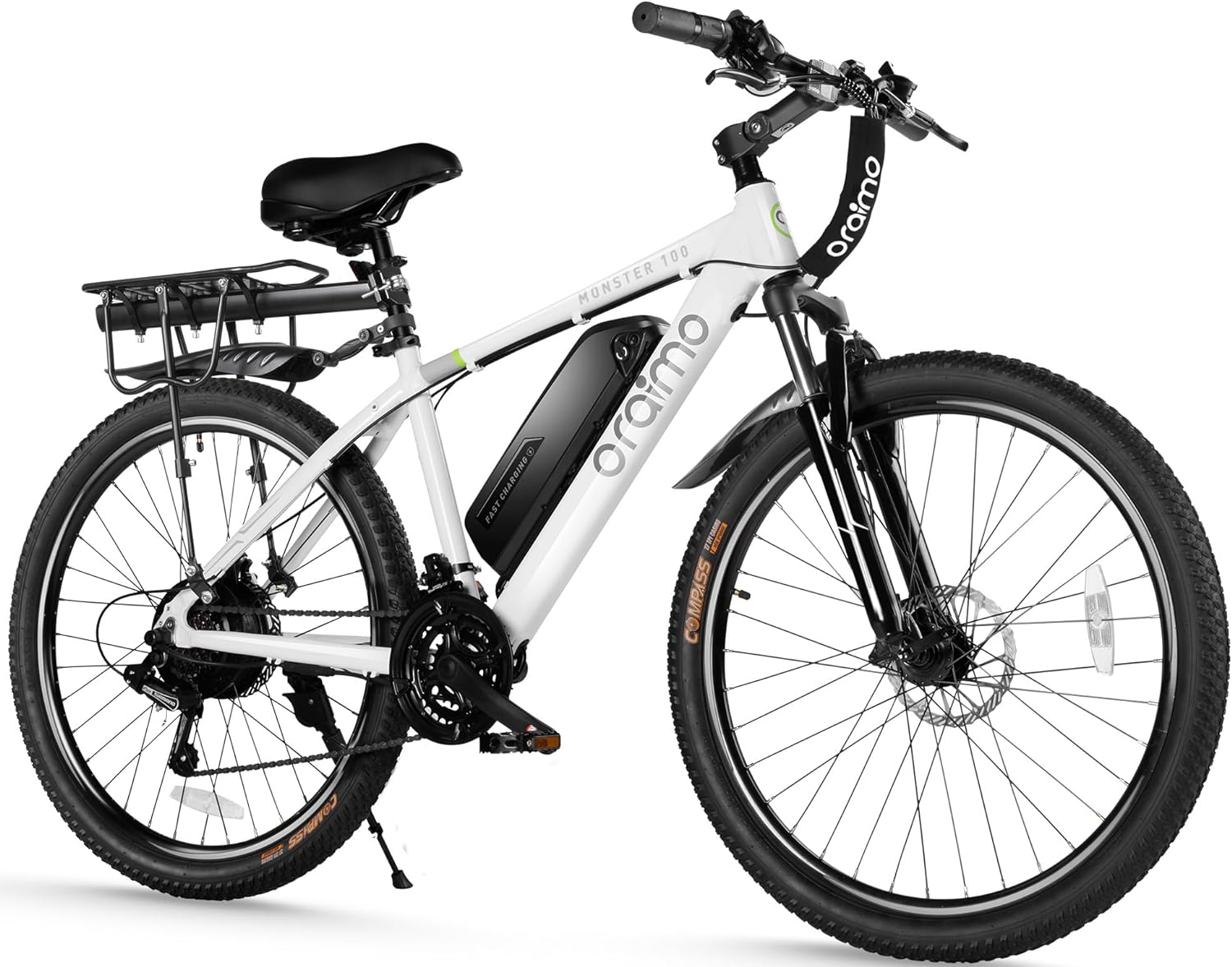 Adult Electric Bike, 350W BAFANG Motor (500W Peak), 4A 3H Fast Charging, 468Wh Li-Ion Battery, 21 Speed Gears, Air Saddle, 45 Miles 20 MPH 26