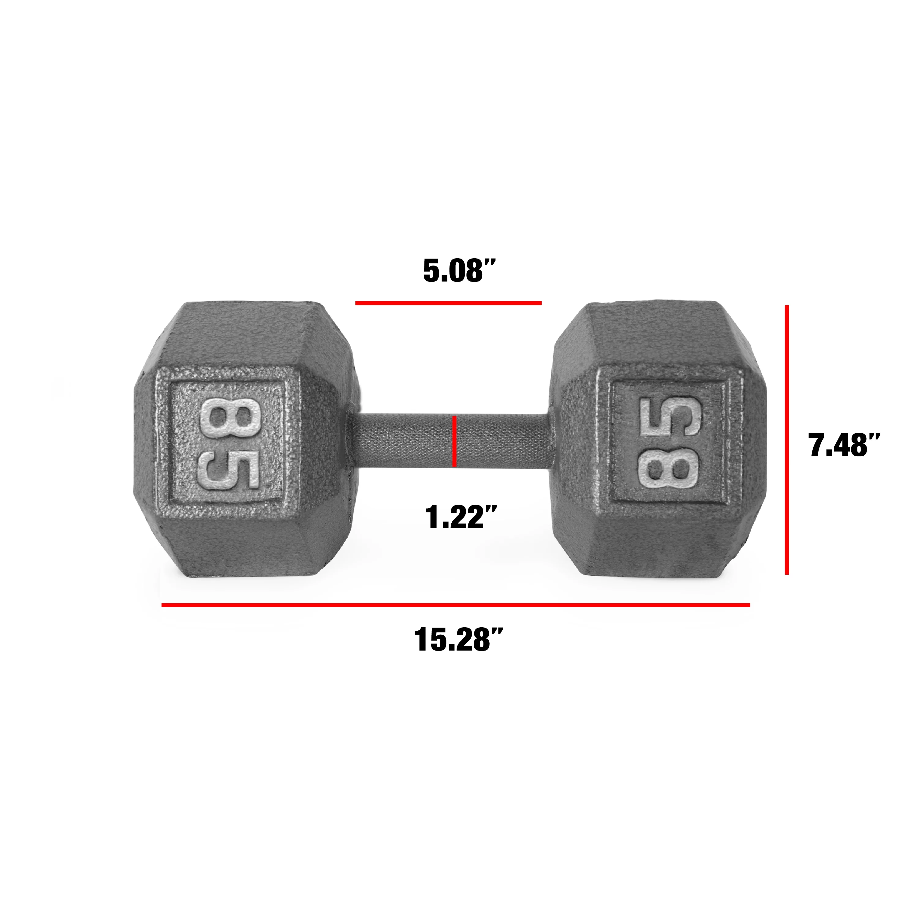 2026 CAP Barbell 85lb Cast Iron Hex Dumbbell, Single