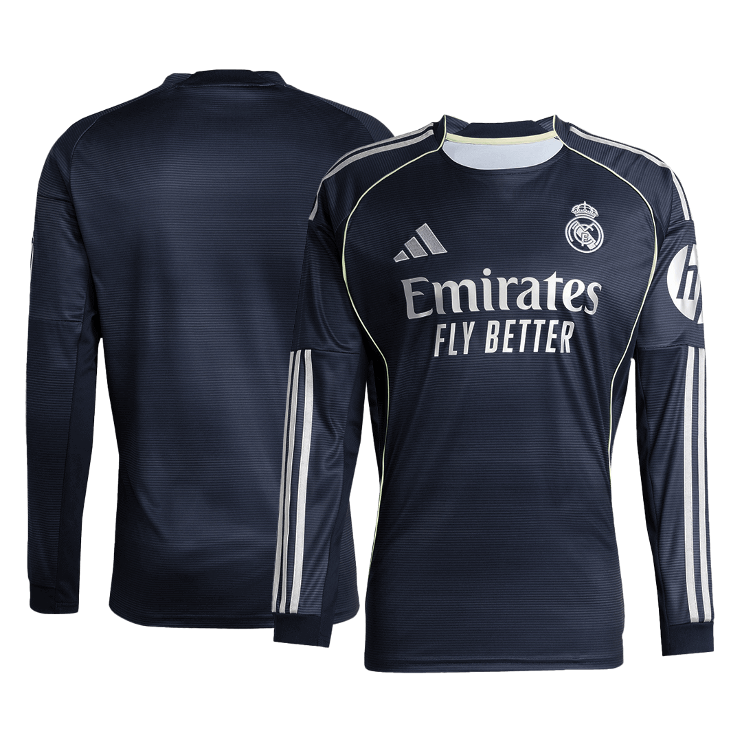 Real Madrid Away Long Sleeve Jersey 2025/26