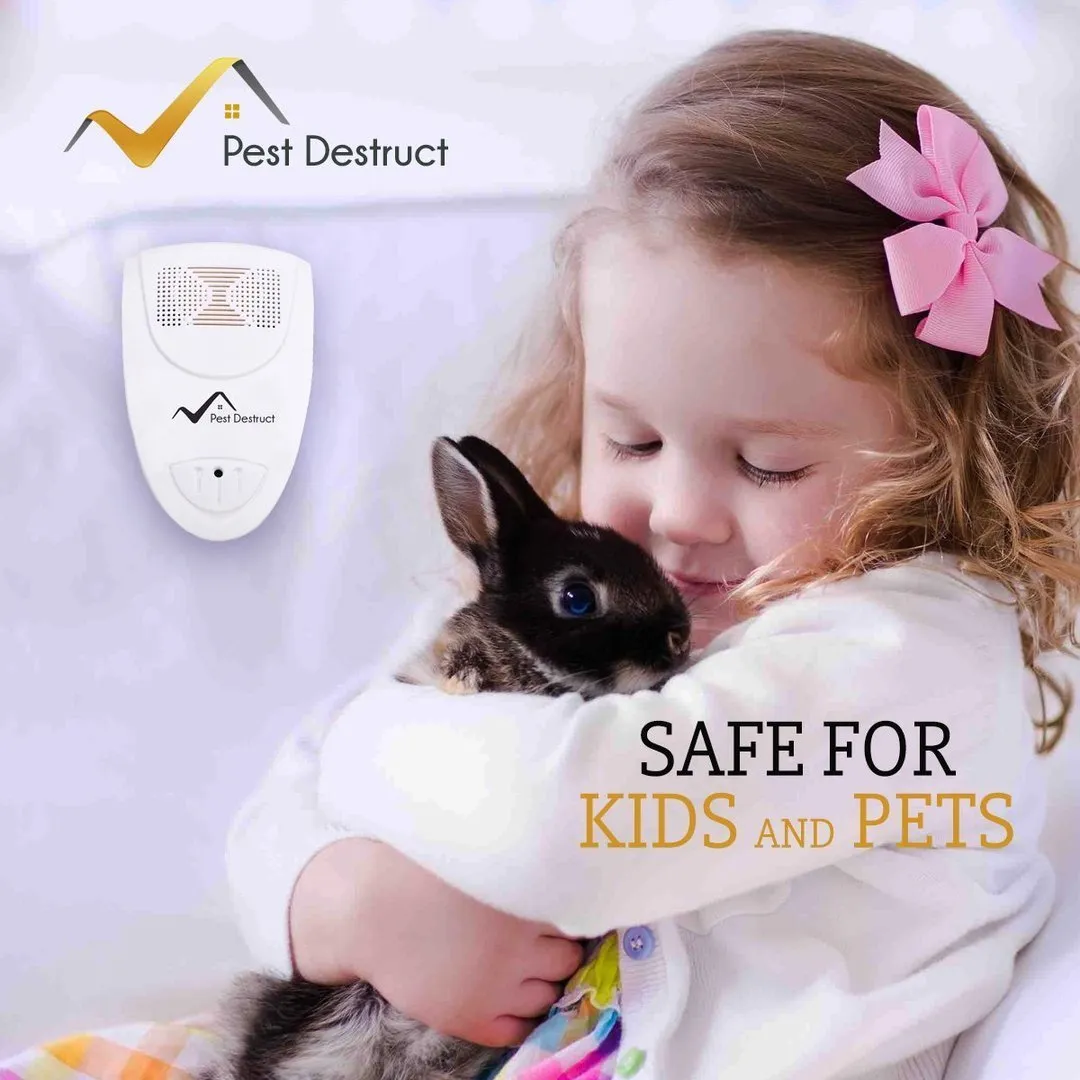 Ultrasonic Bed Bug Repeller - 100% Safe for Children and Pets - Quickly Eliminate Pests