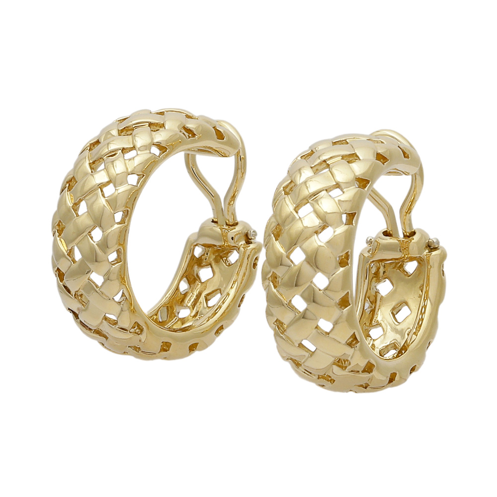 Tiffany & Co. Tiffany Mineverley K18YG Yellow Gold Earrings